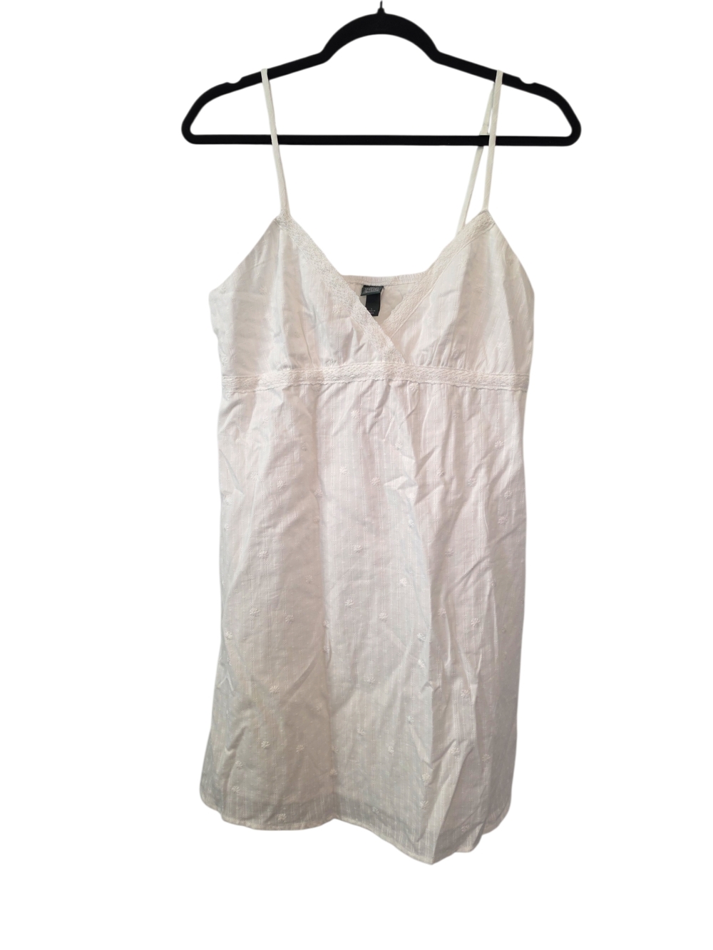 wild fable White Eyelet Cotton Embroidered A-line Mini Dress Size Large NWT - Picture 2 of 9